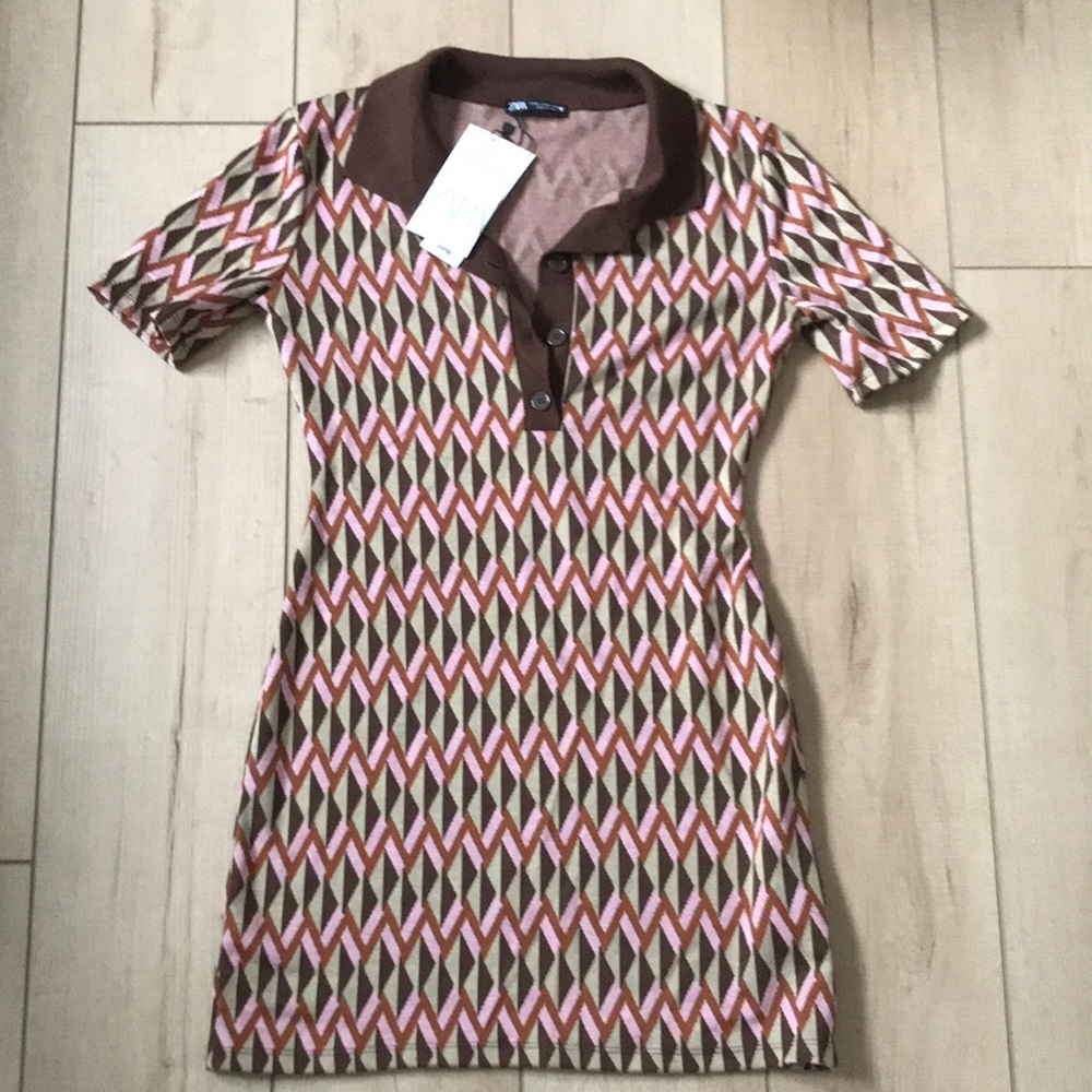 Zara- mini dress with 60’s vibe